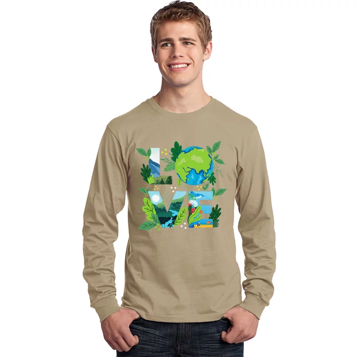 Love World Environmental Protection Earth Day Climate Long Sleeve Shirt