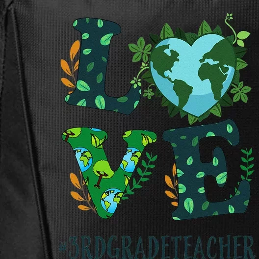 Love World Earth Day Planet Anniversary 3rd Grade Teacher City Backpack