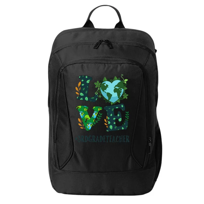 Love World Earth Day Planet Anniversary 3rd Grade Teacher City Backpack