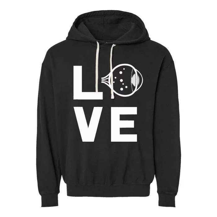 Love With Eye Cool Ophthalmology Ophthalmologist Garment-Dyed Fleece Hoodie