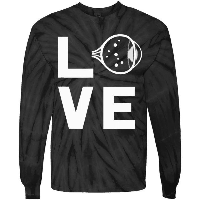 Love With Eye Cool Ophthalmology Ophthalmologist Tie-Dye Long Sleeve Shirt