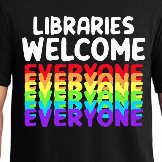 Libraries Welcome Everyone Equality Pride Pajama Set