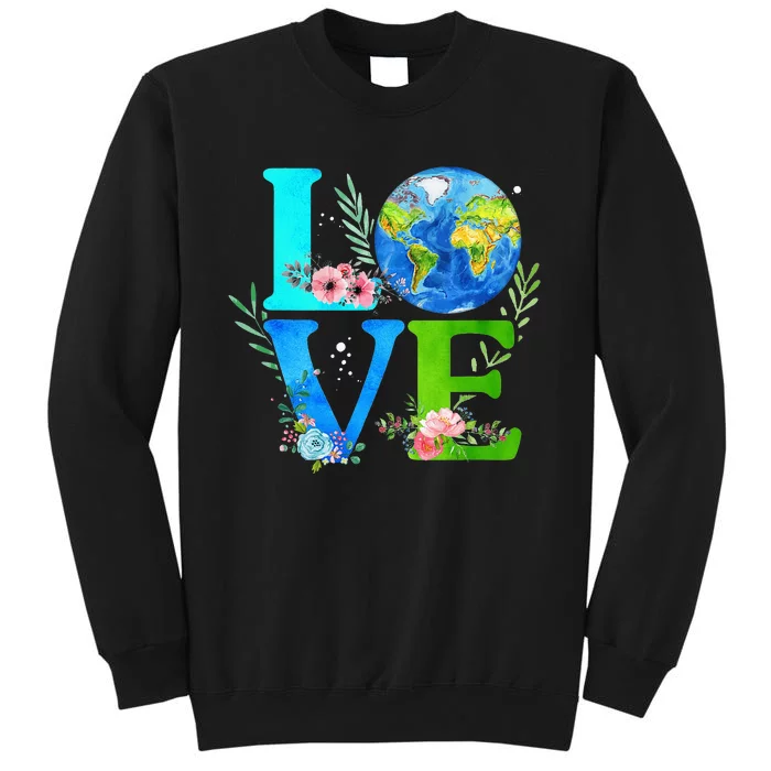 Love World Earth Day 2024 Environmental Sweatshirt