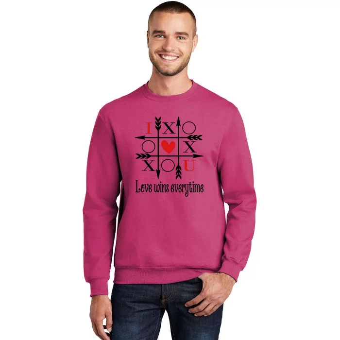 Love Wins Everytime Valentine's Day Gift Sweatshirt