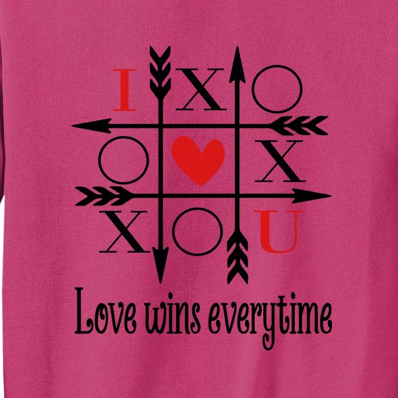 Love Wins Everytime Valentine's Day Gift Sweatshirt