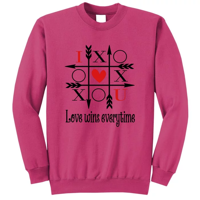 Love Wins Everytime Valentine's Day Gift Sweatshirt