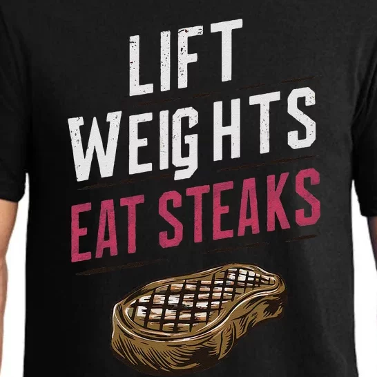 Lift Weights Eat Steaks Pajama Set