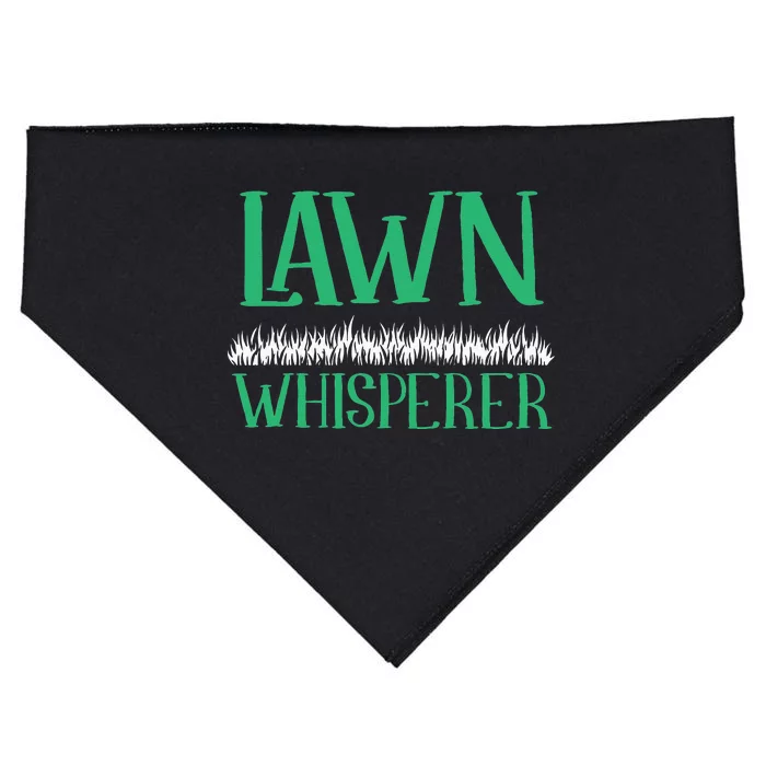 Lawn Whisperer Funny Mowing Landscaping Grass Mower Gardener USA-Made Doggie Bandana