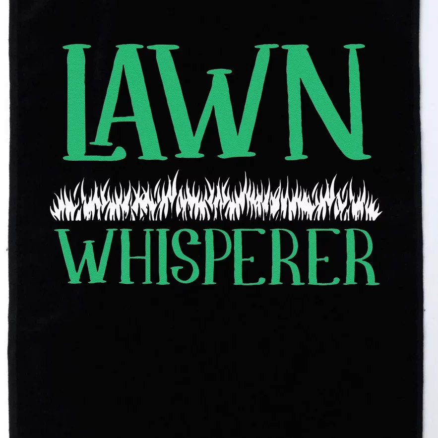 Lawn Whisperer Funny Mowing Landscaping Grass Mower Gardener Platinum Collection Golf Towel