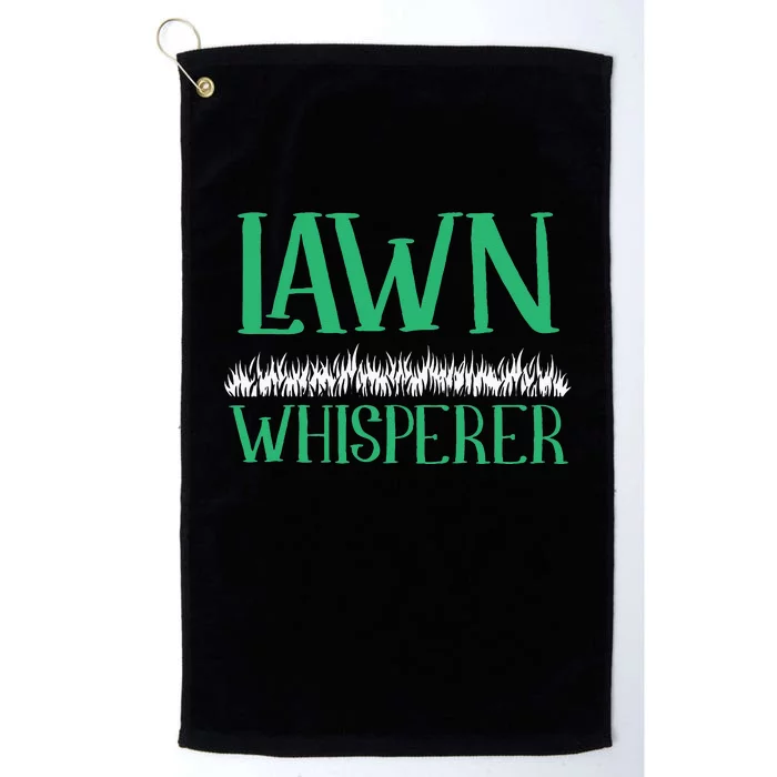 Lawn Whisperer Funny Mowing Landscaping Grass Mower Gardener Platinum Collection Golf Towel