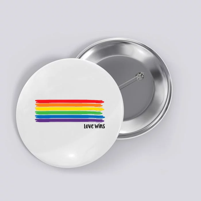 Love Wins Funny Button