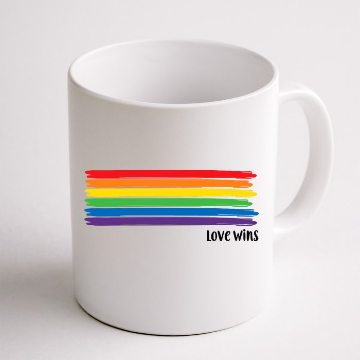 Love Wins Funny Front & Back Coffee Mug