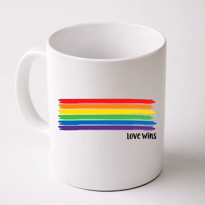 Love Wins Funny Front & Back Coffee Mug