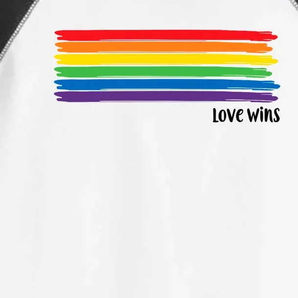 Love Wins Funny Toddler Fine Jersey T-Shirt