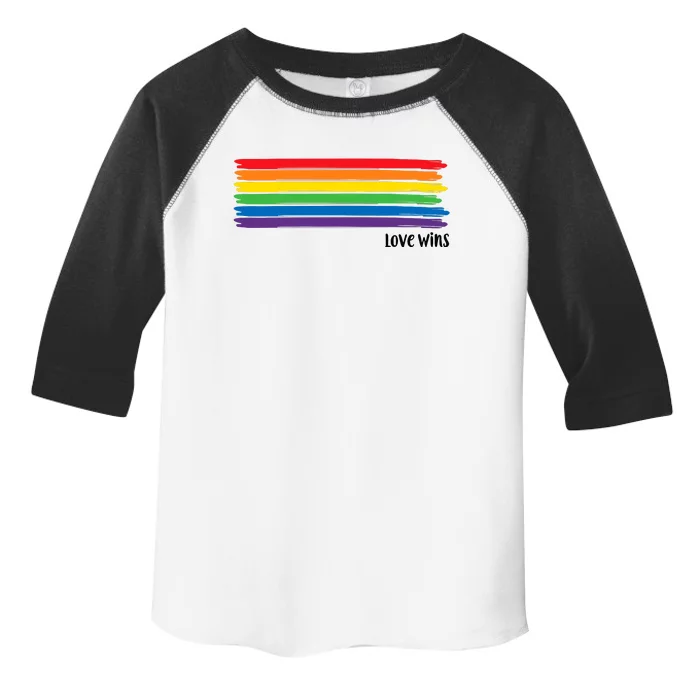 Love Wins Funny Toddler Fine Jersey T-Shirt