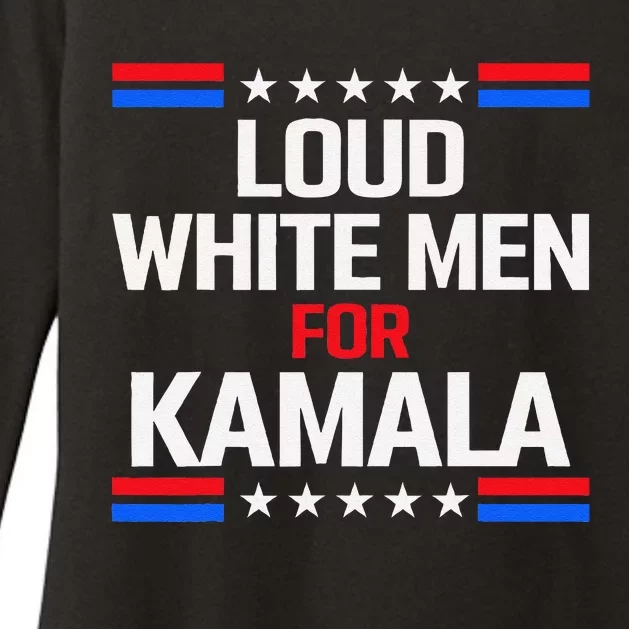 Loud White For Kamala Harris Kamala For President 2024 Gift Womens CVC Long Sleeve Shirt