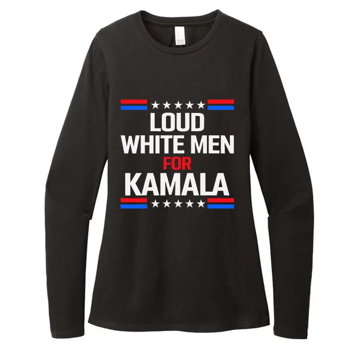 Loud White For Kamala Harris Kamala For President 2024 Gift Womens CVC Long Sleeve Shirt