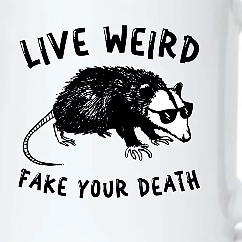 Live Weird Funny Retro Possum Animal Opossum Cute Black Color Changing Mug