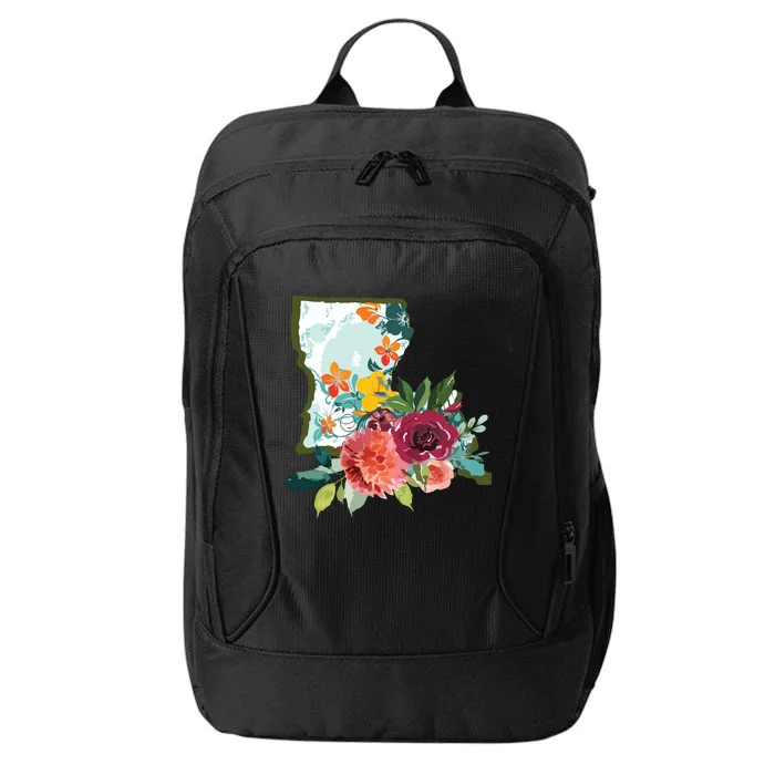 Louisiana Watercolor Flower City Backpack