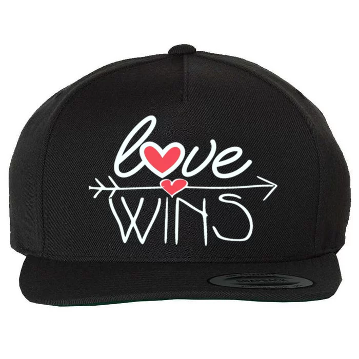 Love Wins Gift Surprise For Your Friend Cool Gift Wool Snapback Cap