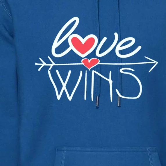 Love Wins Gift Surprise For Your Friend Cool Gift Premium Hoodie