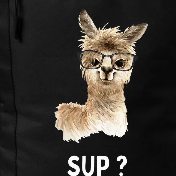 Llama With Glasses Funny Saying Alpaca Daily Commute Backpack