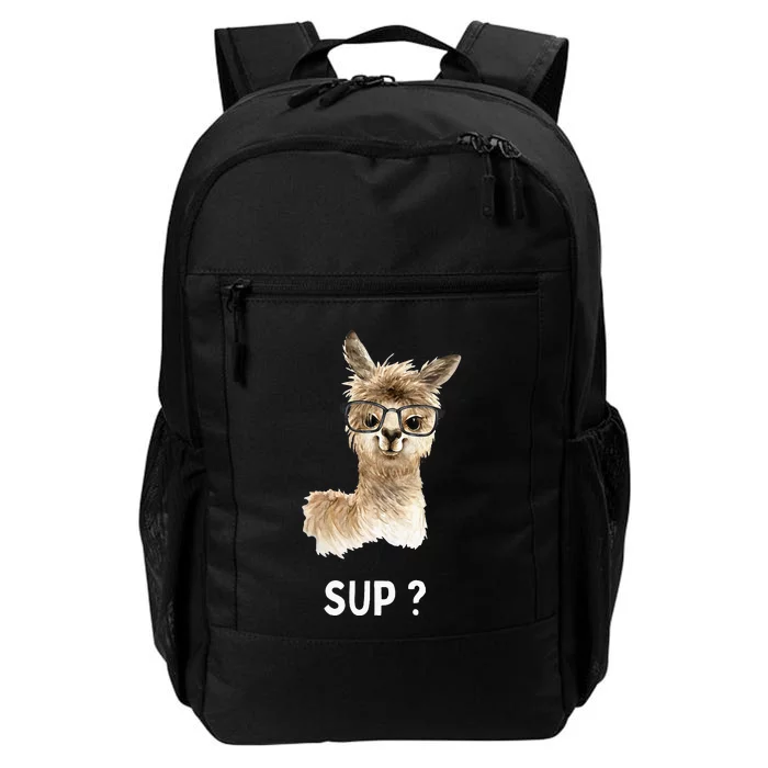 Llama With Glasses Funny Saying Alpaca Daily Commute Backpack