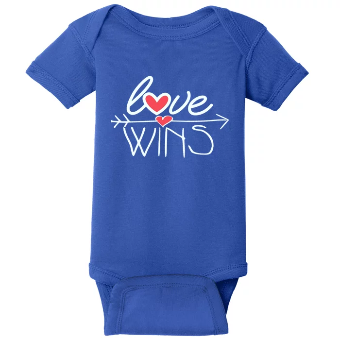 Love Wins Gift Surprise For Your Friend Gift Baby Bodysuit