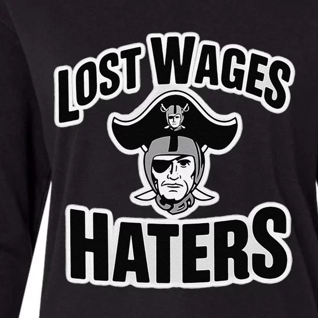 Lost Wages Haters Womens Cotton Relaxed Long Sleeve T-Shirt