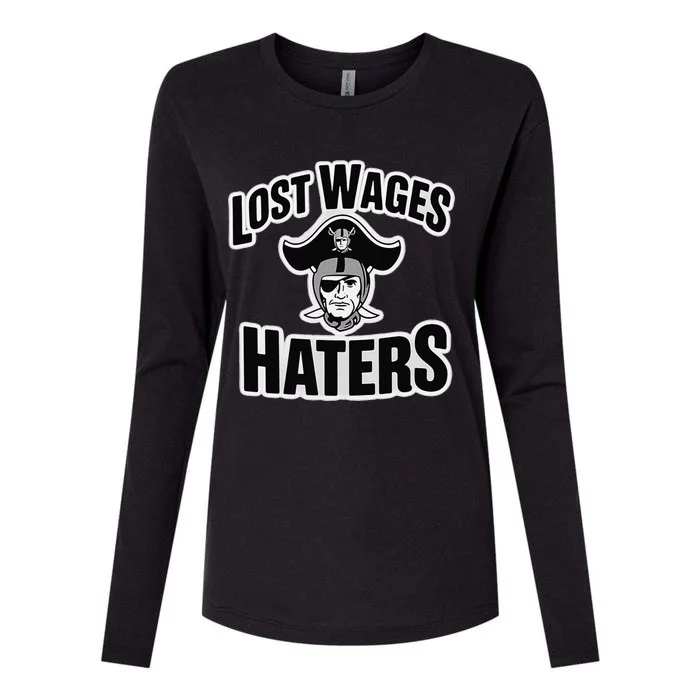 Lost Wages Haters Womens Cotton Relaxed Long Sleeve T-Shirt