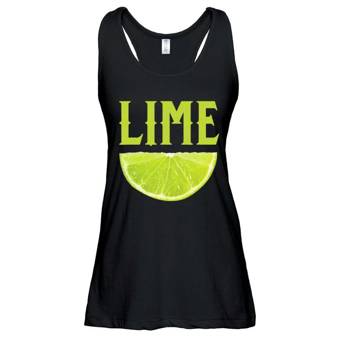 Lime Wedge Halloween Group Matching Costume DIY Last Minute Ladies Essential Flowy Tank