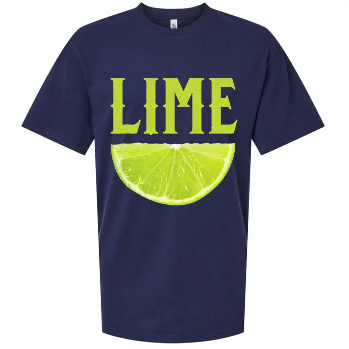 Lime Wedge Halloween Group Matching Costume DIY Last Minute Sueded Cloud Jersey T-Shirt