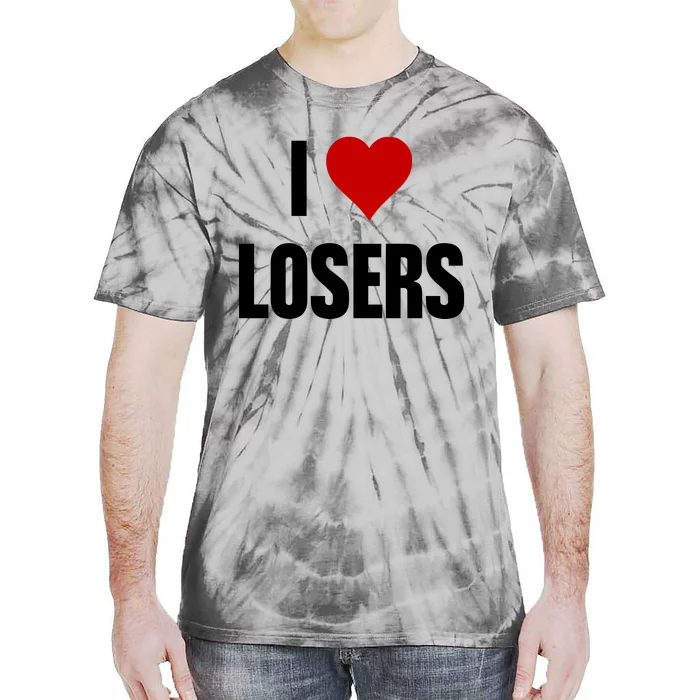 Linabob Wearing I Love Losers Tie-Dye T-Shirt