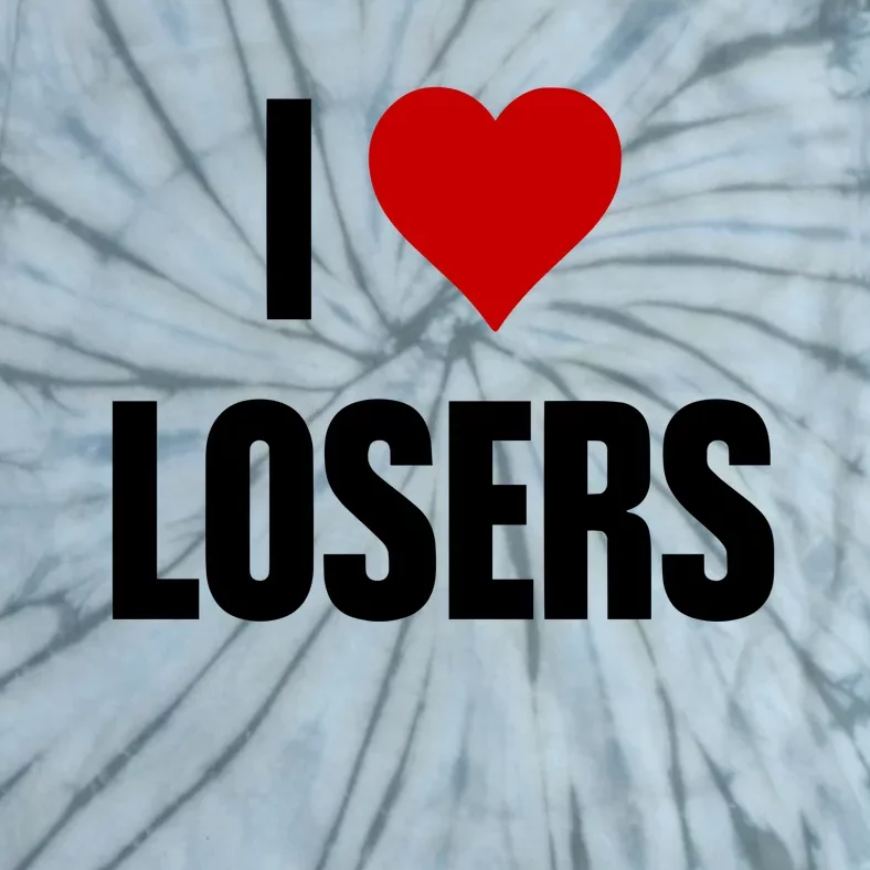 Linabob Wearing I Love Losers Tie-Dye T-Shirt