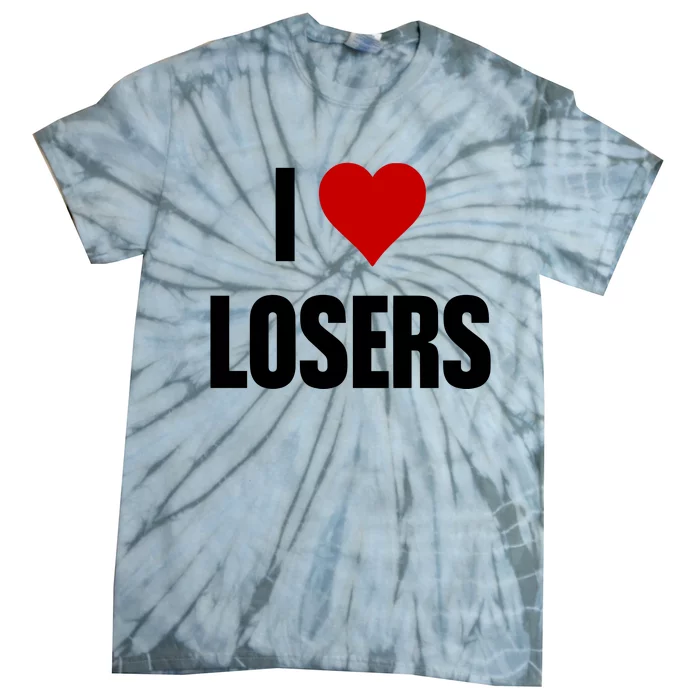 Linabob Wearing I Love Losers Tie-Dye T-Shirt