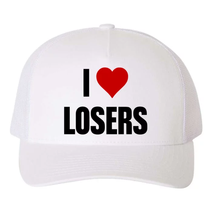 Linabob Wearing I Love Losers Yupoong Adult 5-Panel Trucker Hat