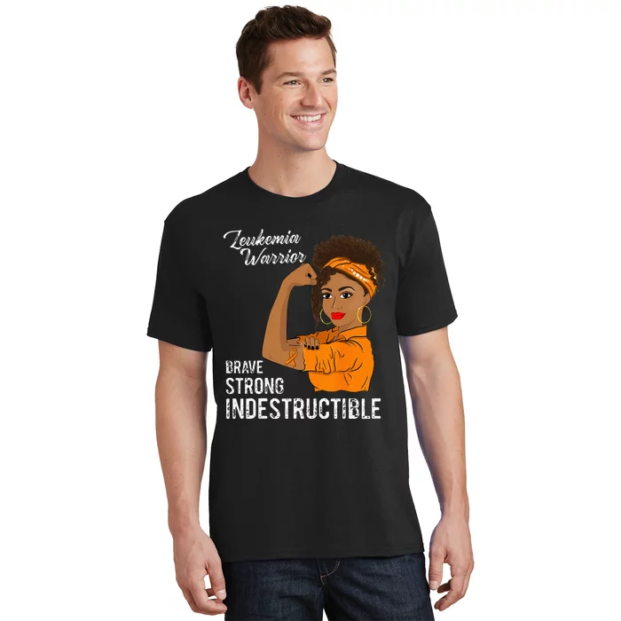 Leukemia Warrior Indestructible Cancer Survivor Awareness T-Shirt