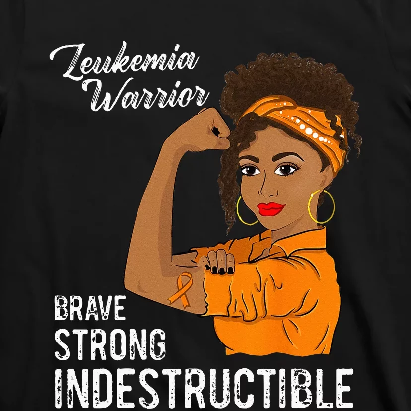 Leukemia Warrior Indestructible Cancer Survivor Awareness T-Shirt