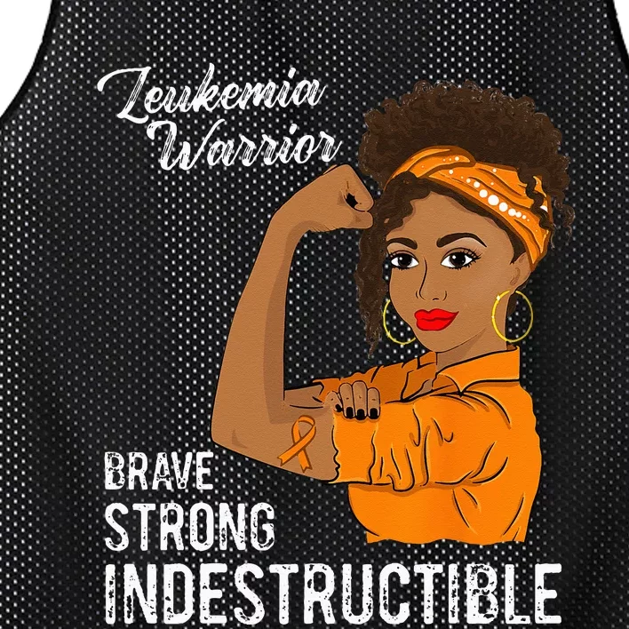 Leukemia Warrior Indestructible Cancer Survivor Awareness Mesh Reversible Basketball Jersey Tank