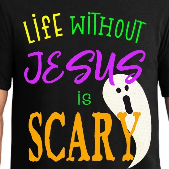 Life Without Jesus Is Scary Christian Halloween Pajama Set