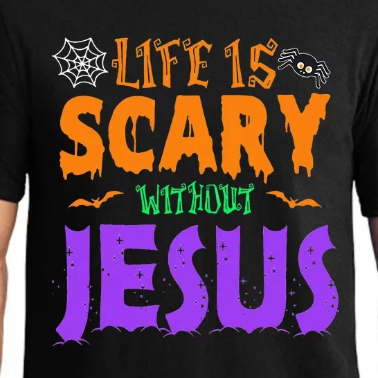 Life Without Jesus Is Scary Fall Christian Halloween Jesus Pajama Set