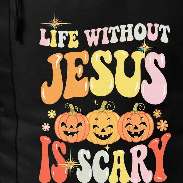 Life Without Jesus Scary Halloween Faith Belief Daily Commute Backpack