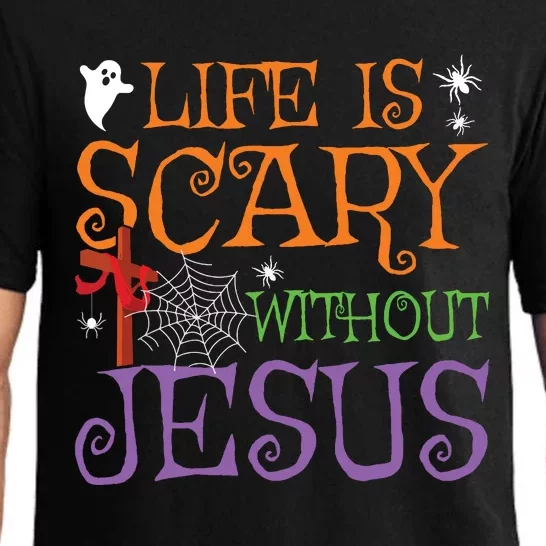 Life Without Jesus Is Scary Fall Christian Halloween Jesus Pajama Set