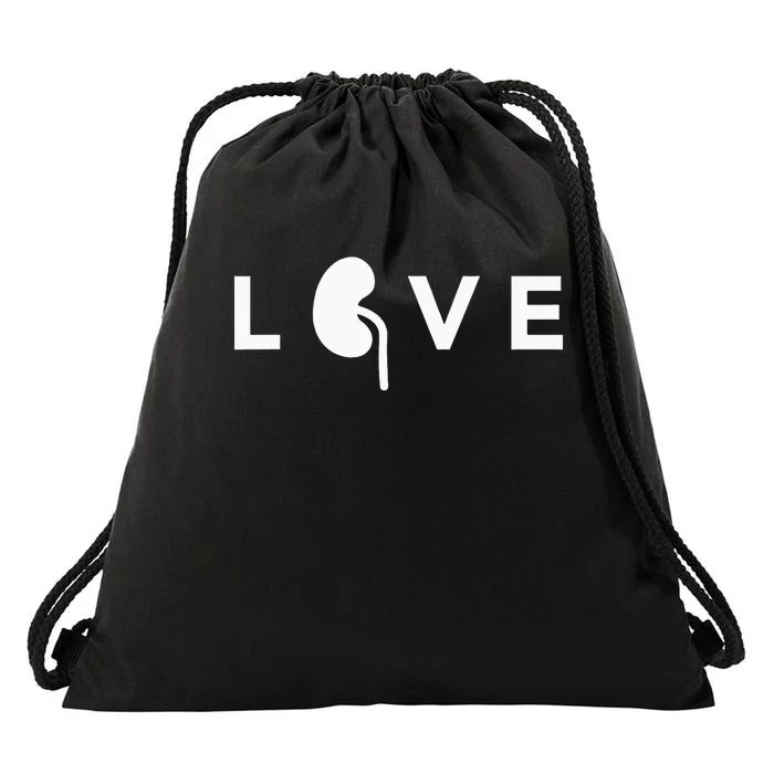 Love World Kidney Day Awareness Campaign Saying Drawstring Bag