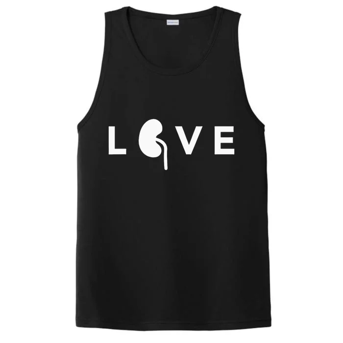 Love World Kidney Day Awareness Campaign Saying Performance Tank