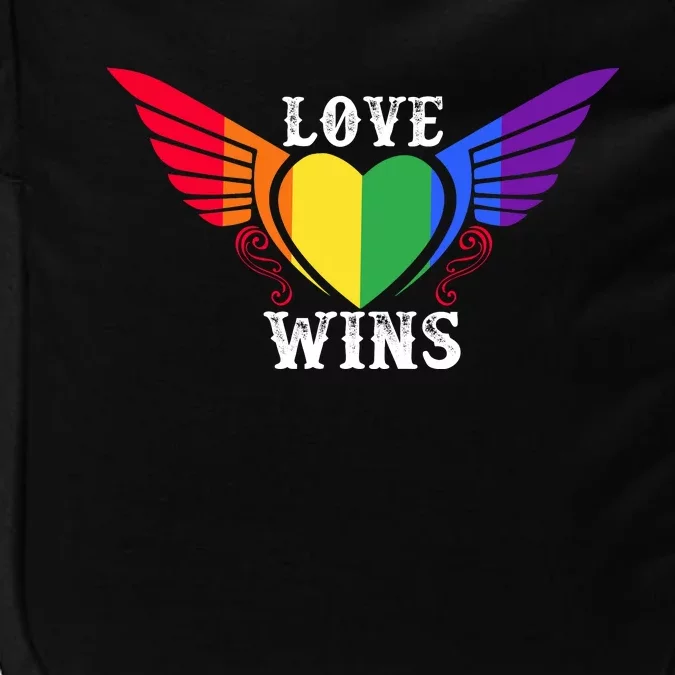 Love Wins Lgbt Pride Motif Impact Tech Backpack