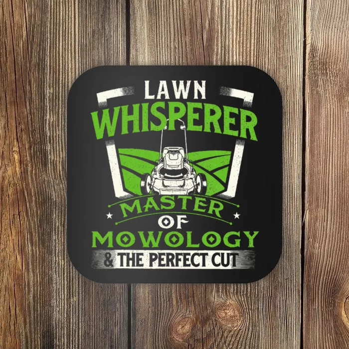 Lawn Whisperer Landscaper Landscaping Gardening Lawnmower Coaster