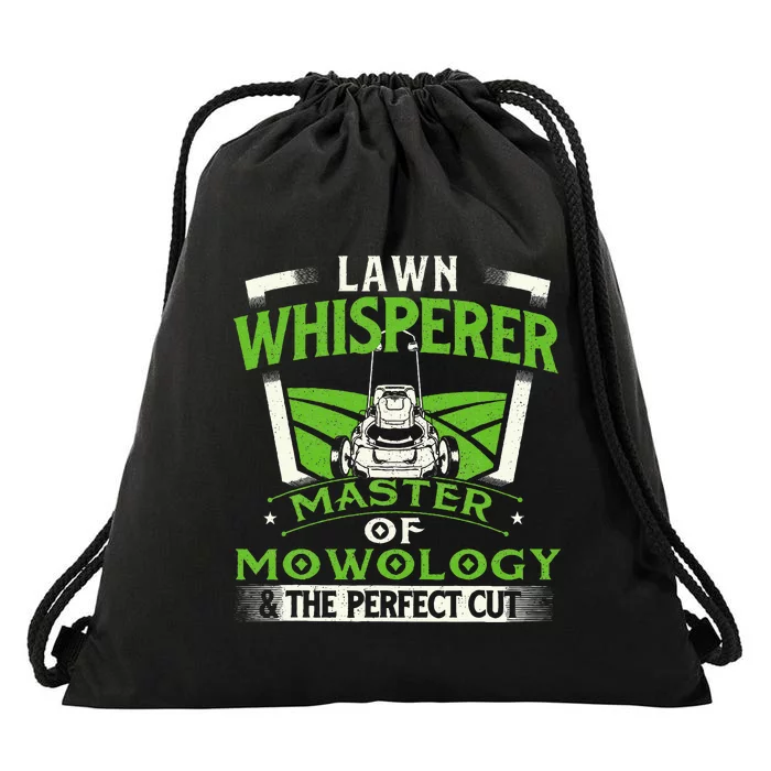 Lawn Whisperer Landscaper Landscaping Gardening Lawnmower Drawstring Bag