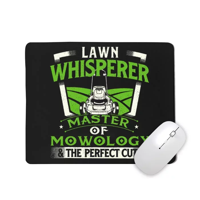 Lawn Whisperer Landscaper Landscaping Gardening Lawnmower Mousepad