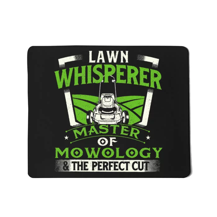 Lawn Whisperer Landscaper Landscaping Gardening Lawnmower Mousepad